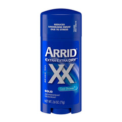 Arrid XX Cool Shower 3-pack front view for all-day freshness and convenience.
