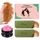 Arrozon labor comb kit packaging highlights complete birth bag essentials