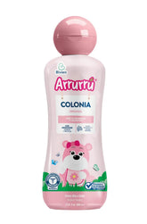 Arrurru Naturals Colonia Original Pink bottle with soft mist for baby's routine.
