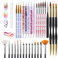 Artdone nail-dotting-tools-kit closeup showing precise tips for detailed designs.