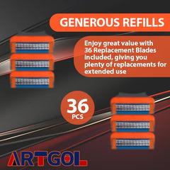 Artgol replacement blades for GL-Fusion5 razor ensure consistent performance.