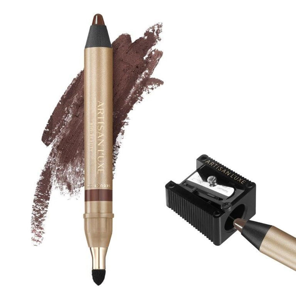 Artisan L'uxe Beauty Jumbo Eyeliner Pencil Chocolate Brown close-up tip for precise definition