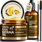 Artnaturals Batana Oil raw 4oz bottle nourishes the scalp and supports hair strength.