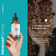 artnaturals Biotin Collagen Hair Oil dropper allows precise application for frizz control.