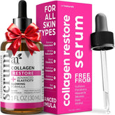 artnaturals Collagen Booster Serum bottle demonstrates a lightweight, fast-absorbing anti-aging option