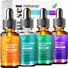 Artnaturals vitamin c serum set pump closeup for brightening and anti-aging benefits