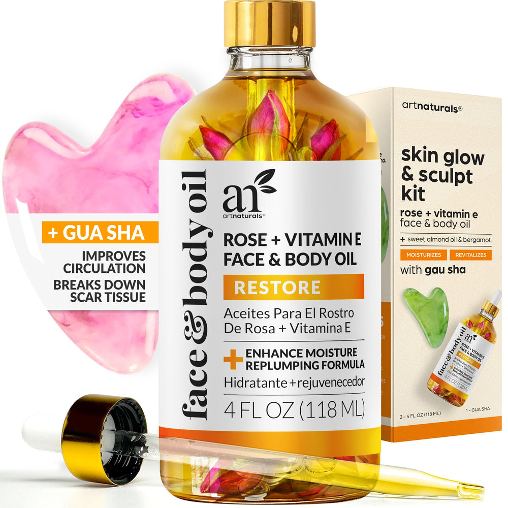 ArtNaturals Vitamin E Bio Oil bottle pour for smooth, hydrated skin