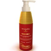 Arvazallia Ultra Curl Cream bottle pour shows easy application and enhanced curl definition.