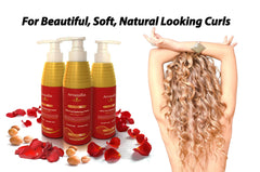 Arvazallia Ultra Curl Cream packaging on shelf emphasizing all-in-one formulation.