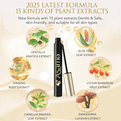 ASAMO lash serum golden bottle image emphasizing luxurious lash care routine