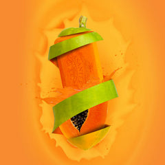 ASANTEE Papaya Honey soap bar close-up with vitamins and extracts for hydration
