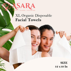 ASARA biodegradable face wipes eco-pack highlighting planet-friendly care