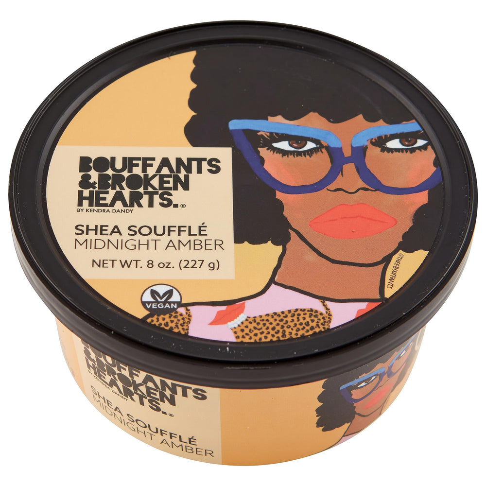 Ashanti Naturals Midnight Amber Souffle bottle shows easy daily moisture for dry skin