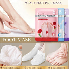 ASMAYSA Foot Peel Mask Lavender scent close-up highlighting soothing aroma