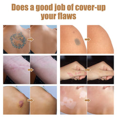 Asomooh Tattoo Cover Up color-mixing bottle illustrates on-hand blending for tailored coverage.