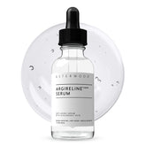 Asterwood Argireline Serum bottle close-up showing fragrance-free formula.