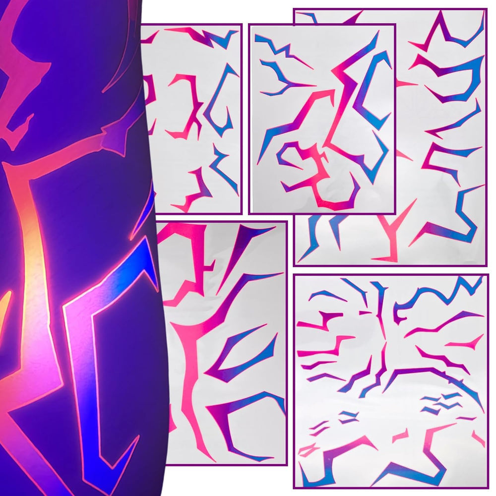 ASVP Shop UV Shine Lightning full-body tattoos for bold festival looks.