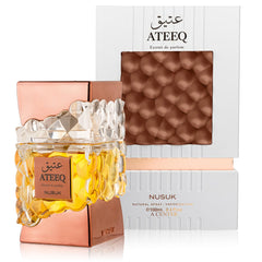 Ateeq Cologne bottle front view showcases premium packaging for gifting and stylish display
