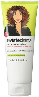 Atlas Ethnic Company Twisted Sista bottle with curl activator for frizz control.