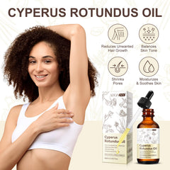 ATOANY Cyperus Rotundus Oil droplets application demonstrating quick absorption after cleansing