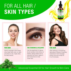 Apply rosemary oil to eyebrows for nourishment and fuller appearance