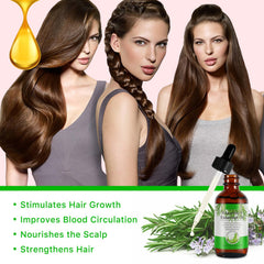 ATOANY rosemary oil with scalp massager for even oil distribution