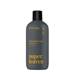ATTITUDE 2in1 bottle showing clean formula for hair and body in a streamlined routine