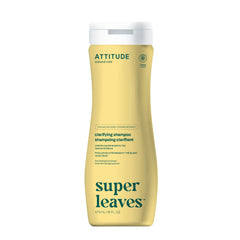 ATTITUDE Clarifying Shampoo bottle front shows vegan formula for refreshed scalp