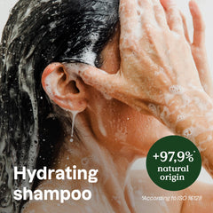ATTITUDE Hydrating Shampoo pour demonstrates easy application for hydrated, soft hair.
