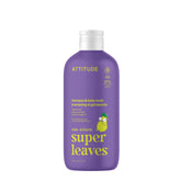 ATTITUDE kids shampoo bottle with vanilla-pear scent for gentle cleansing at bathtime