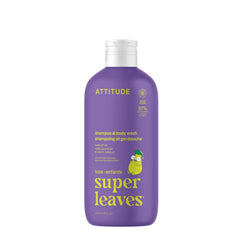 ATTITUDE kids shampoo bottle with vanilla-pear scent for gentle cleansing at bathtime