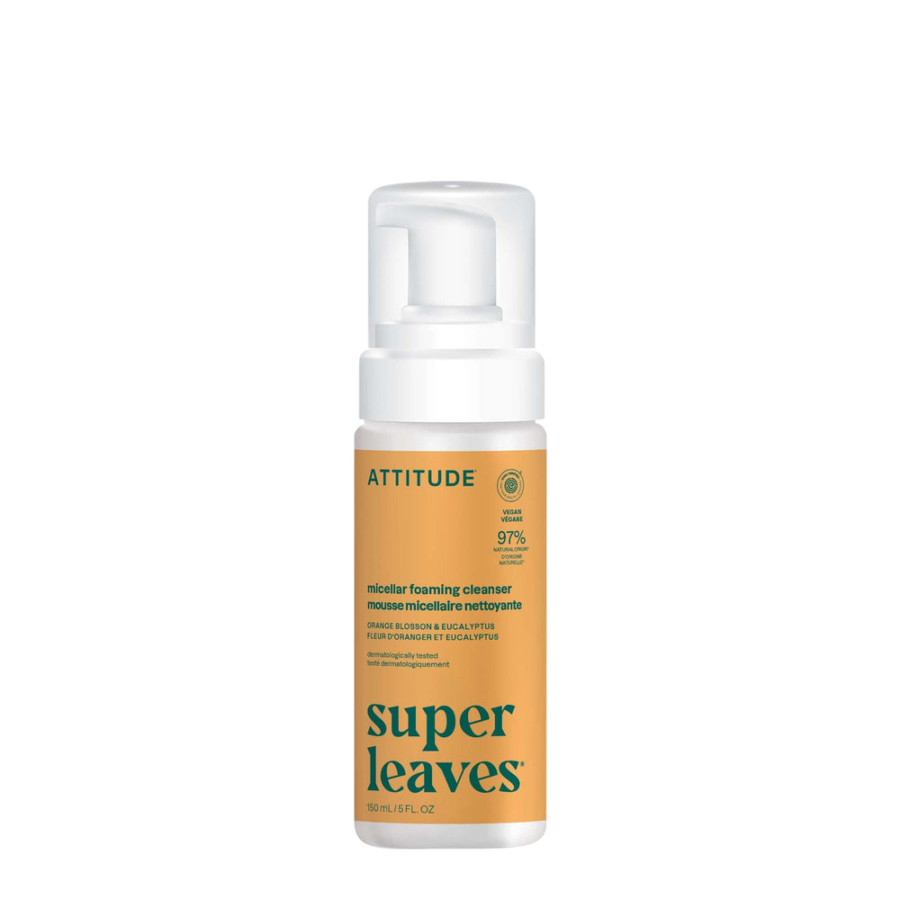 ATTITUDE micellar foaming cleanser bottle for gentle daily cleansing.