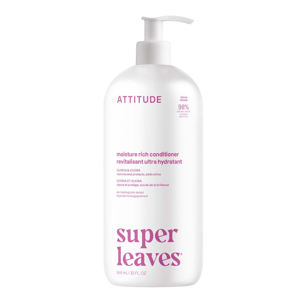 ATTITUDE Moisture Rich Hair Conditioner bottle with hydrating formula for dry hair
