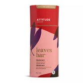 ATTITUDE Natural Deodorant Sandalwood stick packaging shown, highlighting plastic-free cardboard packaging for eco-friendly daily use.