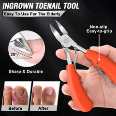 Aucurwen large-opening toenail clippers accommodate thick nails with an easy, clean cut.