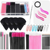 Audab disposable makeup applicators kit box with clear organizer promotes clean, professional makeup sessions.