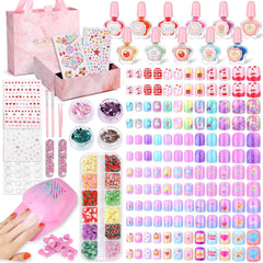 Audab kids nails kit all-in-one set for creative play and at-home salon fun.