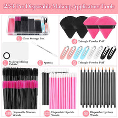Audab triangle makeup puff with dual sides for broad and detailed application.