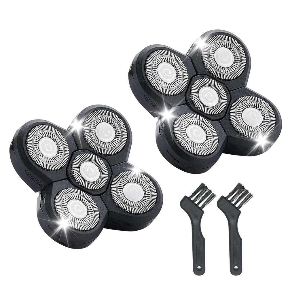 Audoc freedom head shaver kit 5 heads close-up for quick replacement