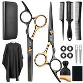AULikY hair cutting scissors kit closeup for precise salon-grade cuts