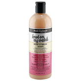 Aunt Jackie's Knot On My Watch bottle with pump demonstrates easy detangling for natural curls.