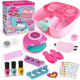 AuntyFey kids spa day kit bath tub for immersive home spa fun.