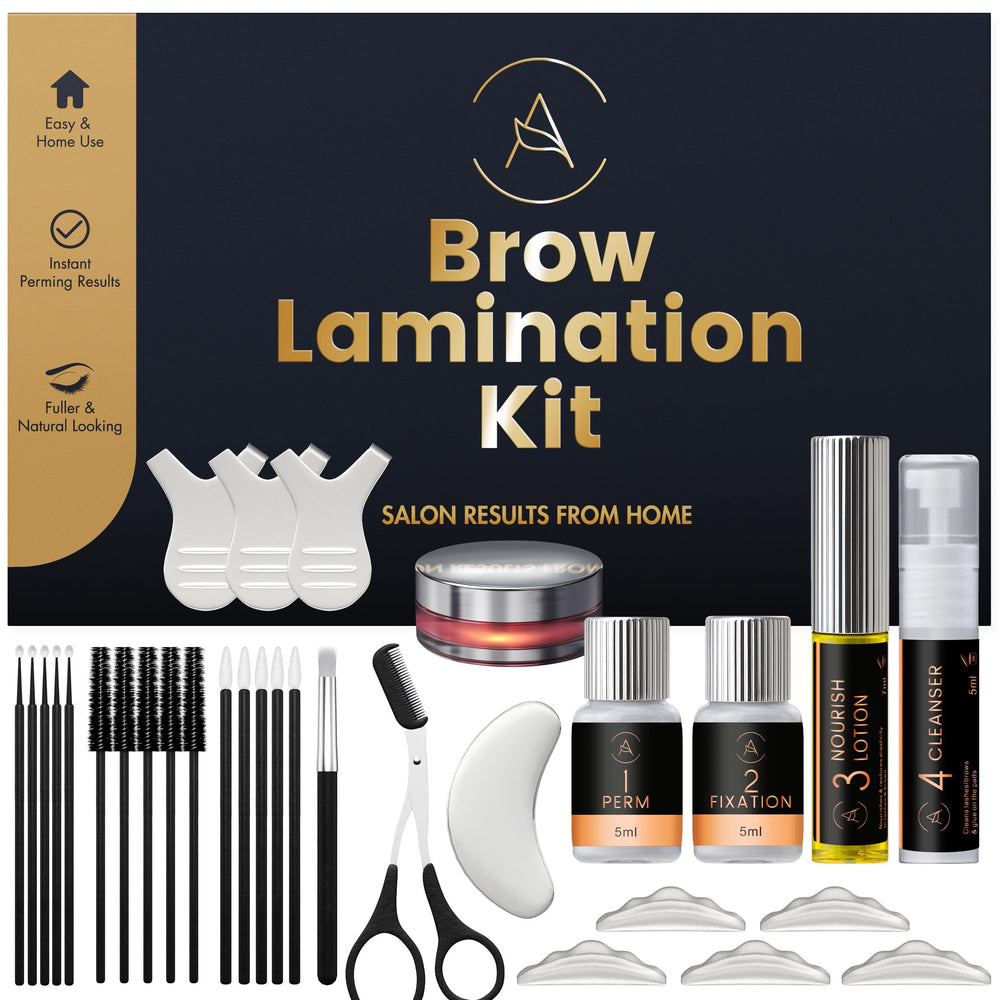 AURAE Eyebrow Lamination Kit packaging for at-home brow lift convenience