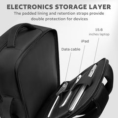 AUROTIER barber bag laptop compartment fits 15.6-inch devices for on-the-go work