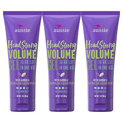 Aussie Hair Gel triple pack tubes for lasting volume and texture for all-day lift