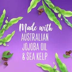 Aussie Instant Freeze packaging shows citrus scent notes and sea kelp ingredients.