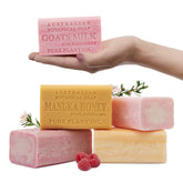 Australian Botanical Goats Milk Raspberry Bar— gentle, refreshing cleansing.