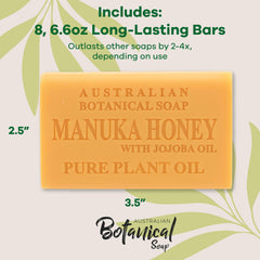 Australian Botanical Soap natural soap base cleanses without residue for a refreshing rinse