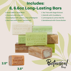 Australian Botanical Soap oat milk cloudberry bar with creamy lather