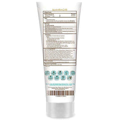 Australian Gold Botanical SPF50 tinted lotion close-up shows creamy texture and fragrance-free consistency.
